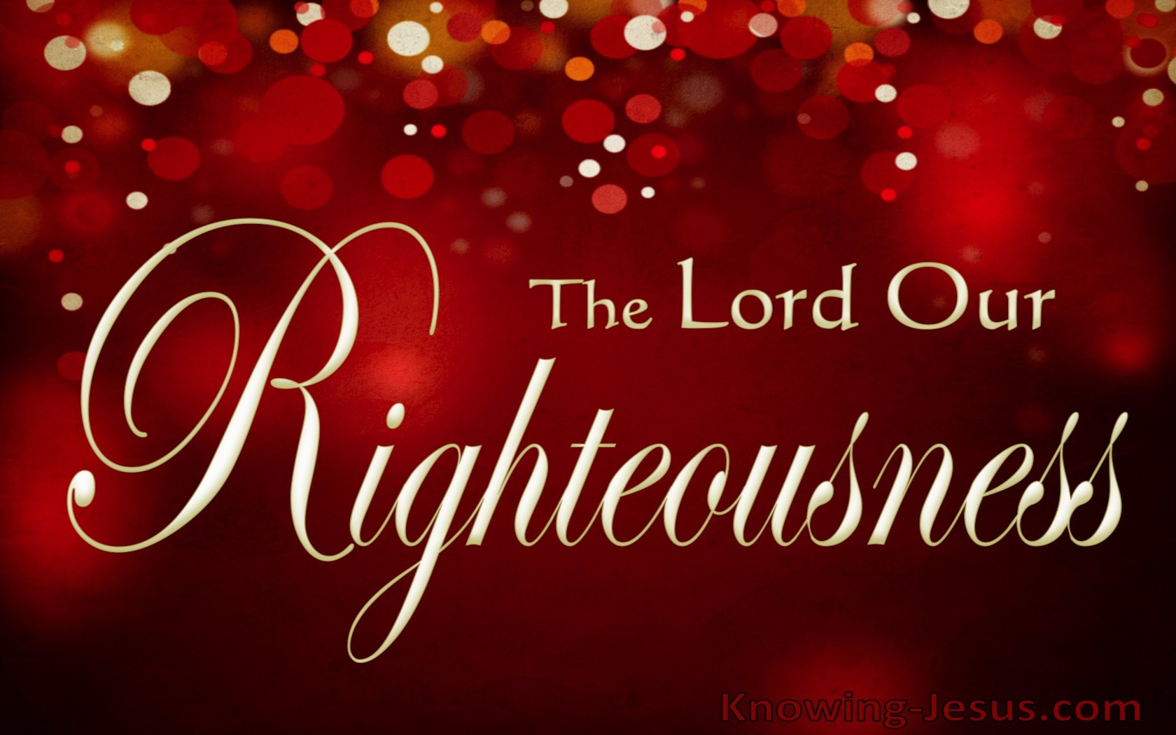 Jeremiah 33:16 The Lord Our Righteousness (beige)